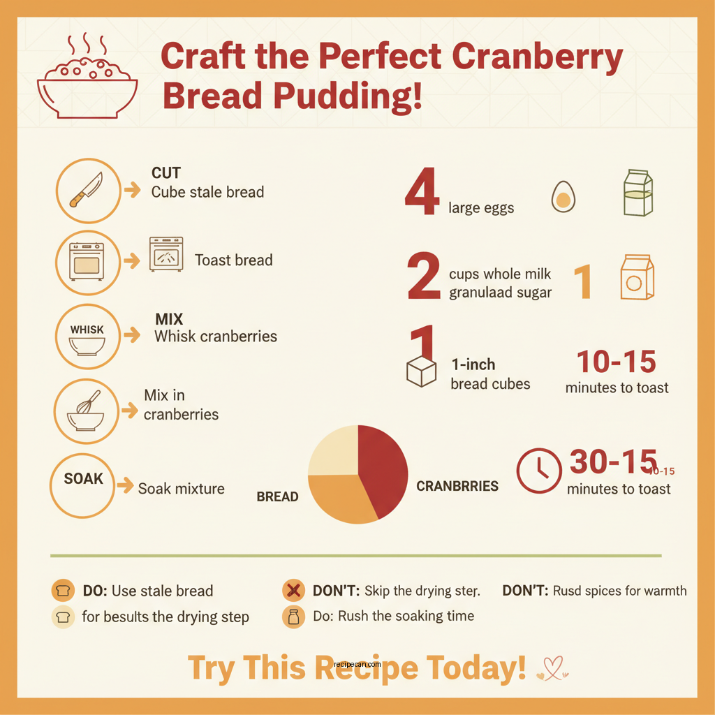 cranberry bread pudding recipe - Data Infographic and Statistics