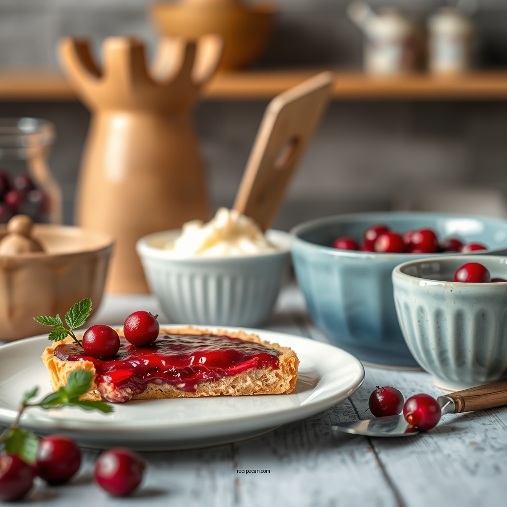 Ingredients You'll Need - cranberry curd tart recipe