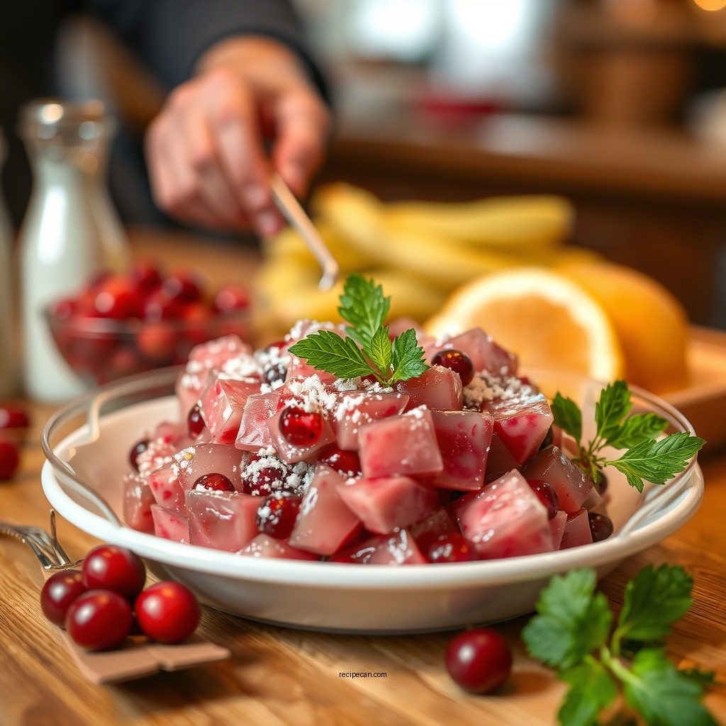 Festive Holiday Cranberry Jello Salad - cranberry jello salad recipes