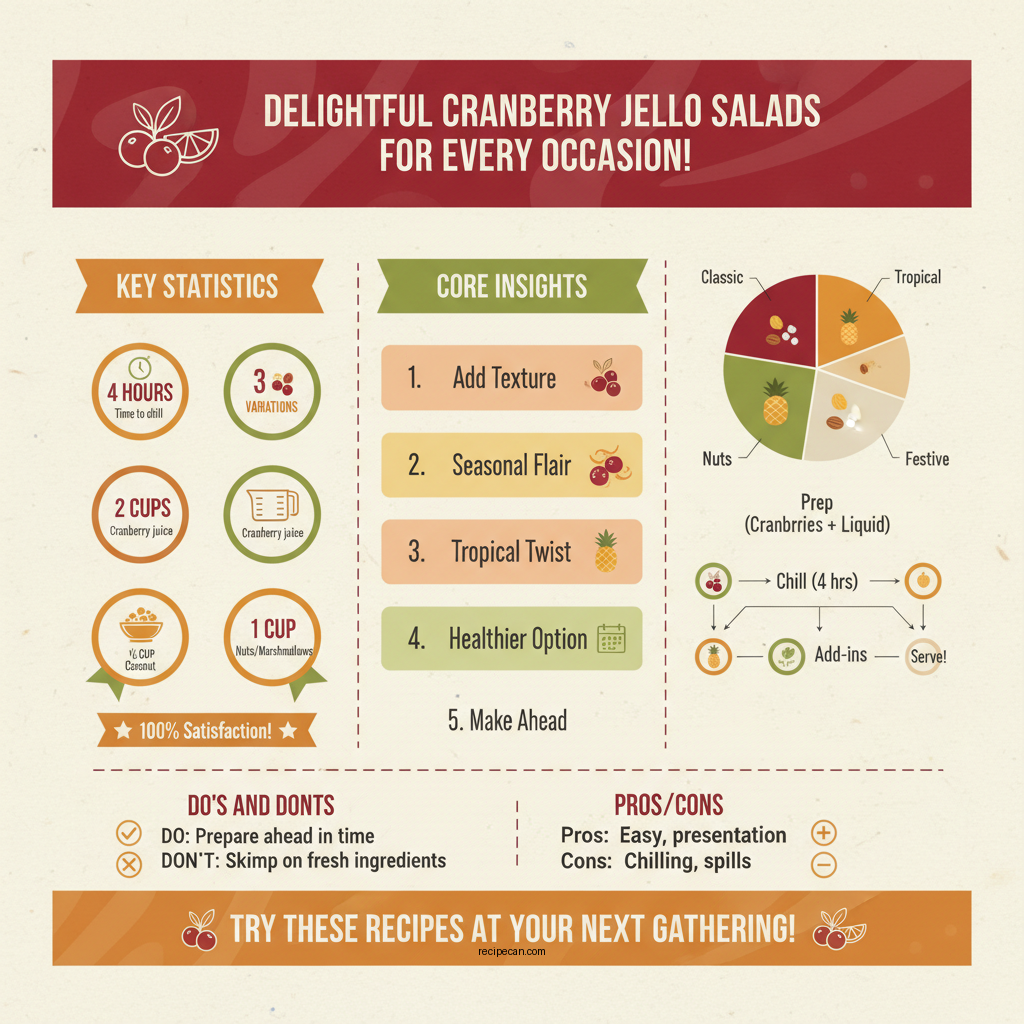 cranberry jello salad recipes - Data Infographic and Statistics