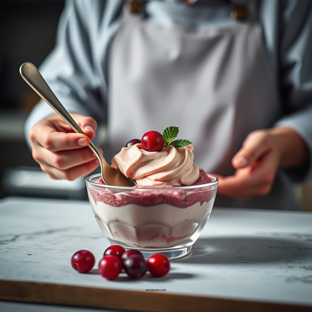 Preparation Steps - cranberry mousse recipe