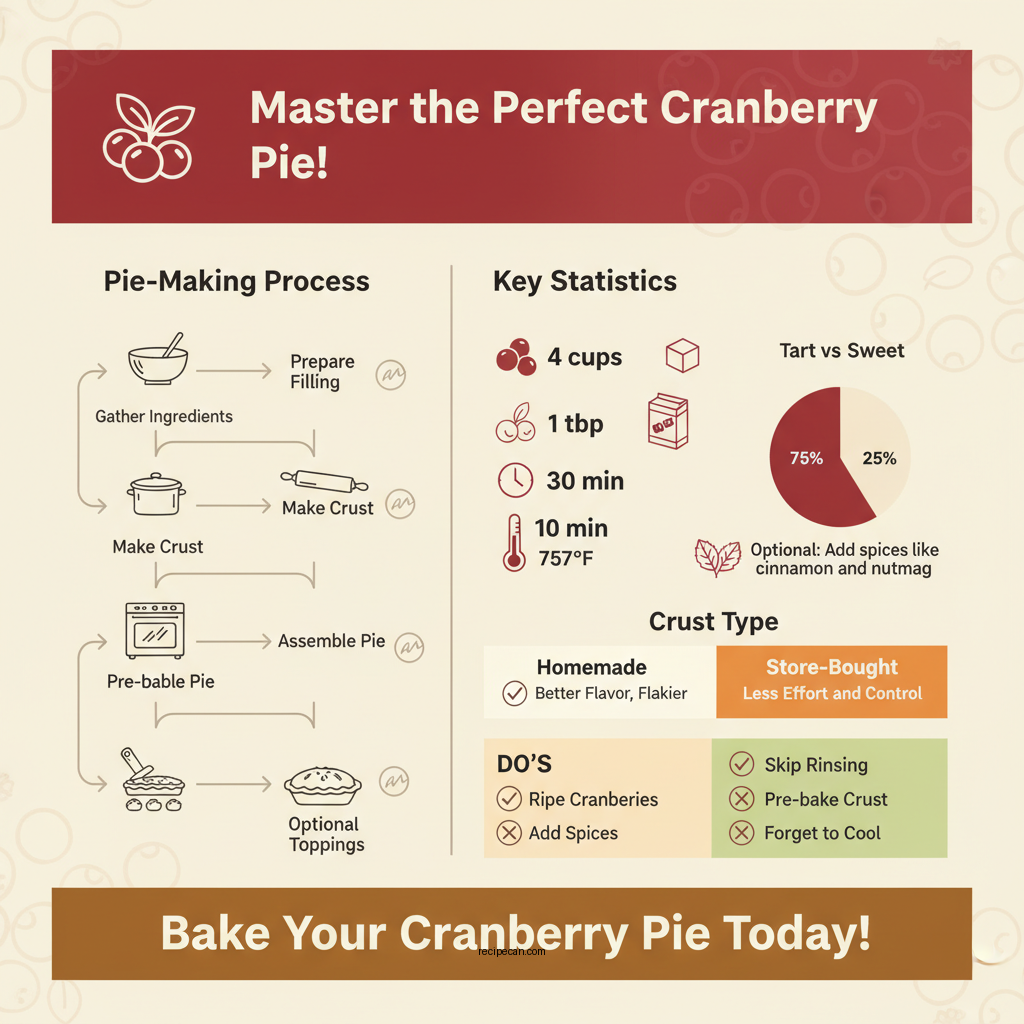 cranberry pie recipe - Data Infographic and Statistics