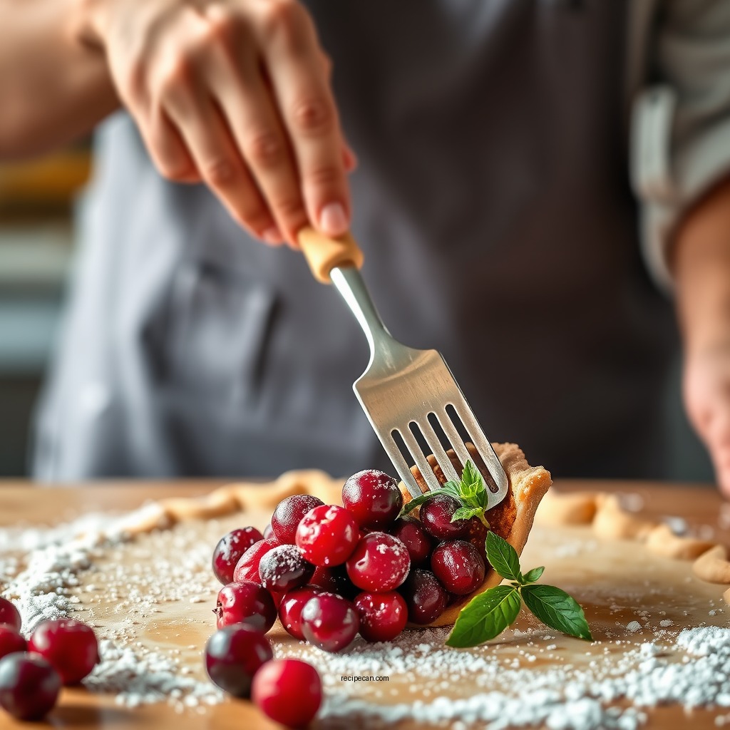Making the Pie Crust - cranberry pie recipe