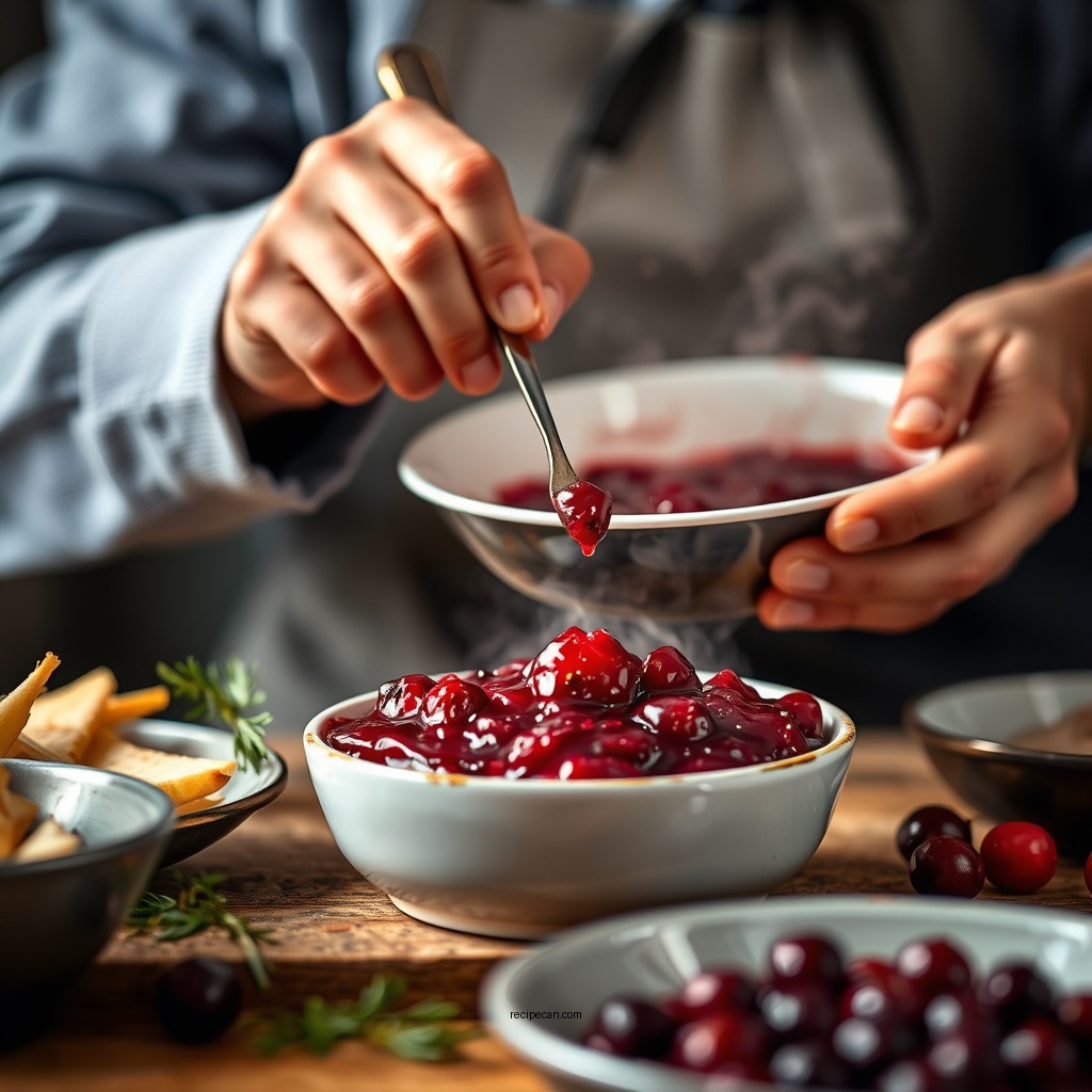 Cooking Process - cranberry sauce recipe