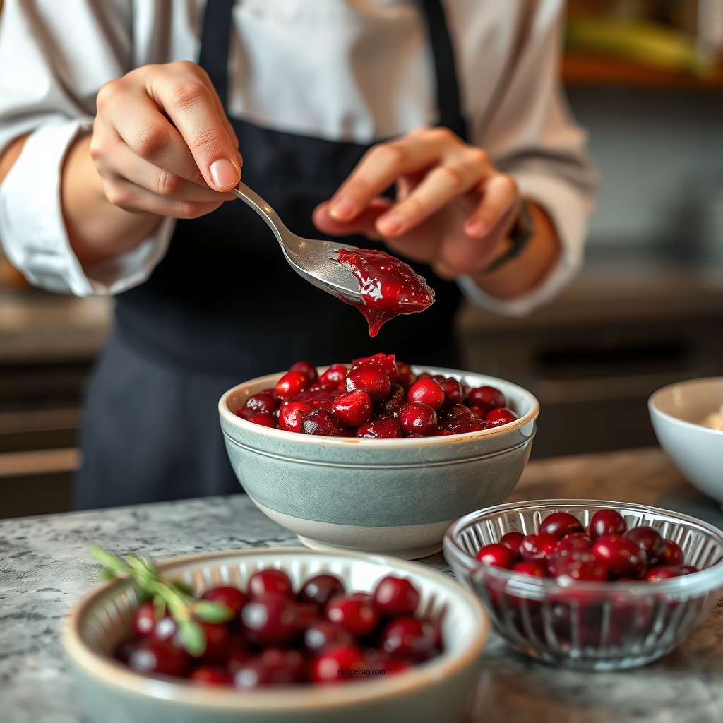 Step-by-Step Preparation - cranberry sauce recipe