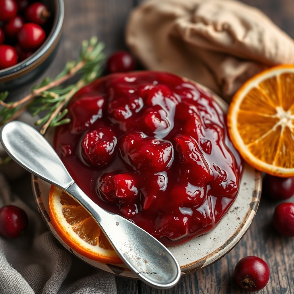Spiced Orange Cranberry Sauce - cranberry sauce recipes