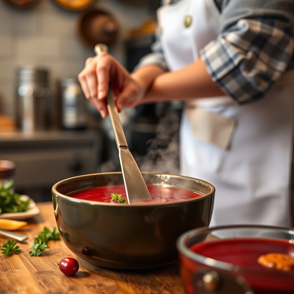 Preparation Steps - cranberry soup recipe