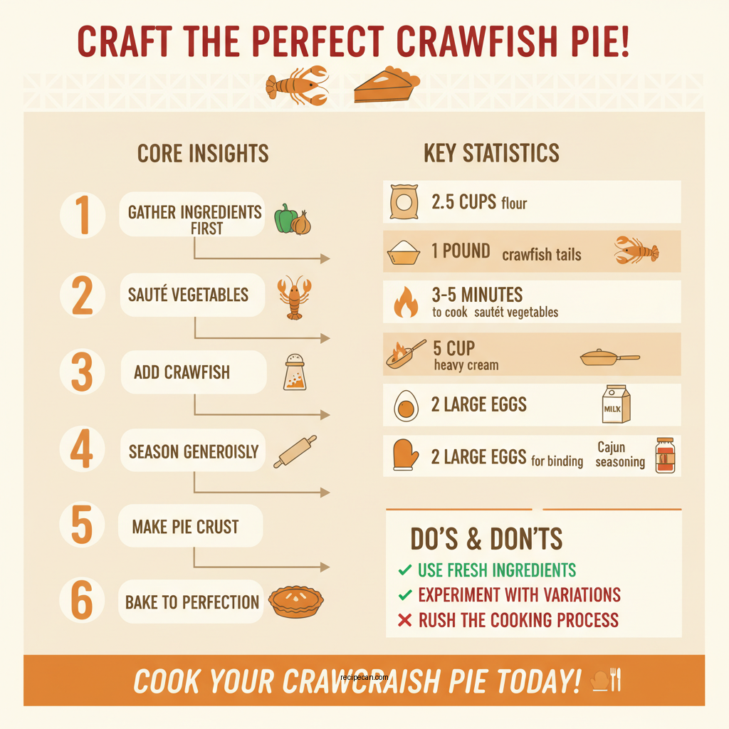 crawfish pie recipe - Data Infographic and Statistics