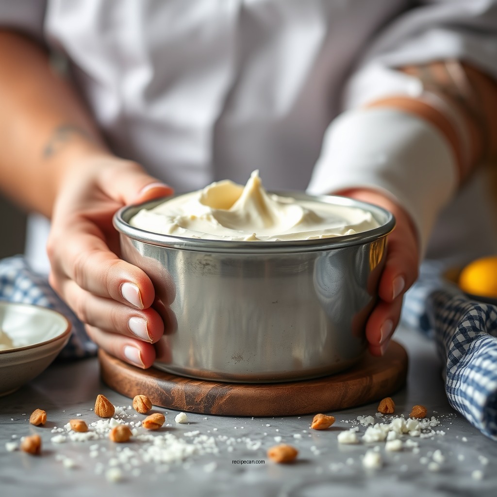Preparing the Cream Cheese - cream cheese mousse recipe