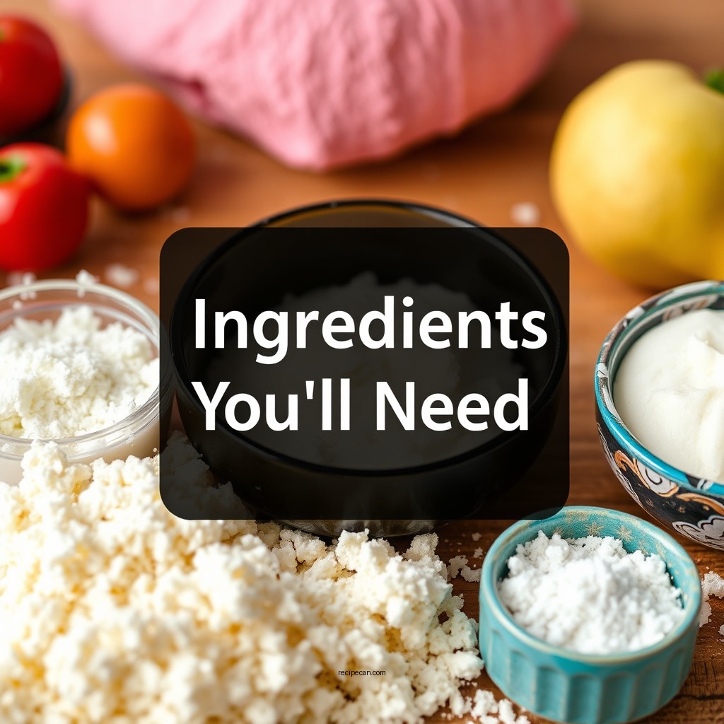 Ingredients You'll Need - cream of tartar play dough recipe