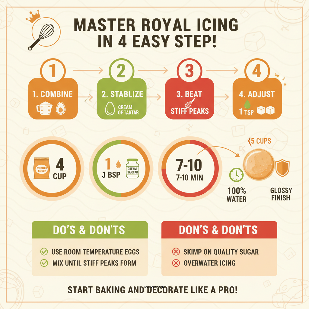 cream of tartar royal icing recipe - Data Infographic and Statistics