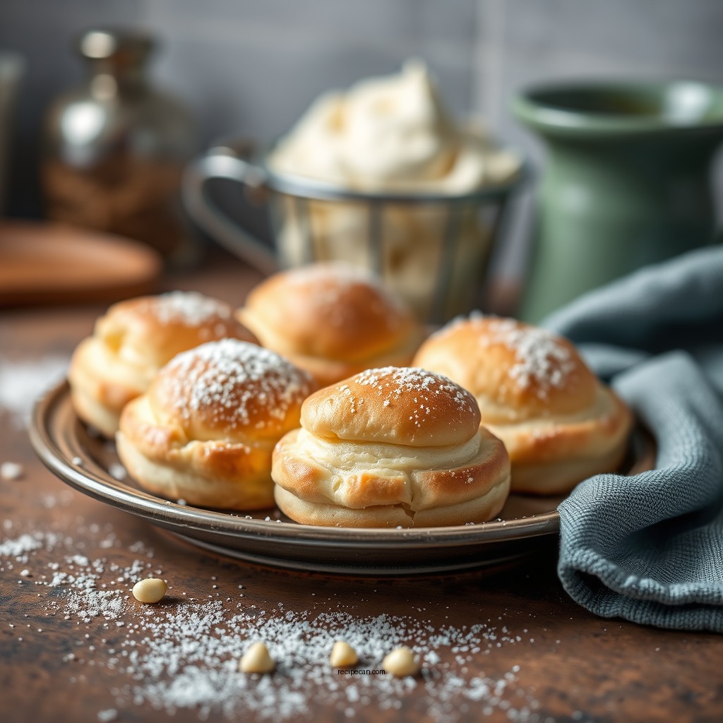 Ingredients You'll Need - cream puff recipe with custard filling