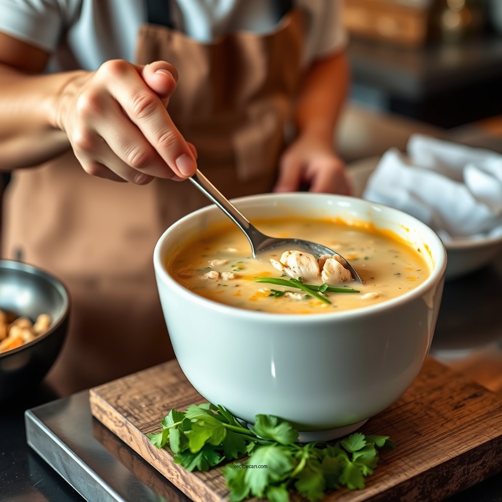 Step-by-Step Preparation - creamy chicken tortilla soup recipe slow cooker