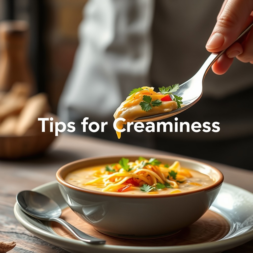 Tips for Creaminess - creamy chicken tortilla soup recipe slow cooker