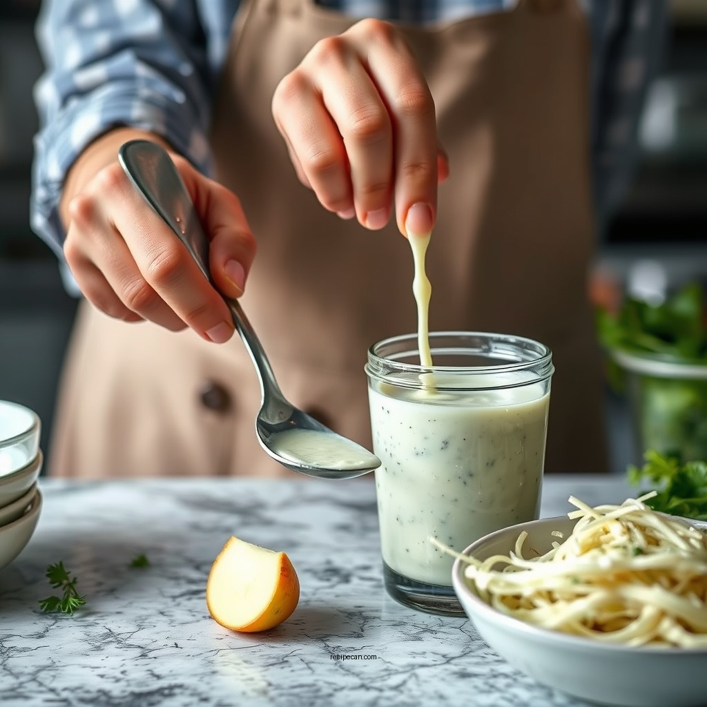 Step-by-Step Recipe Instructions - creamy dill salad dressing recipe
