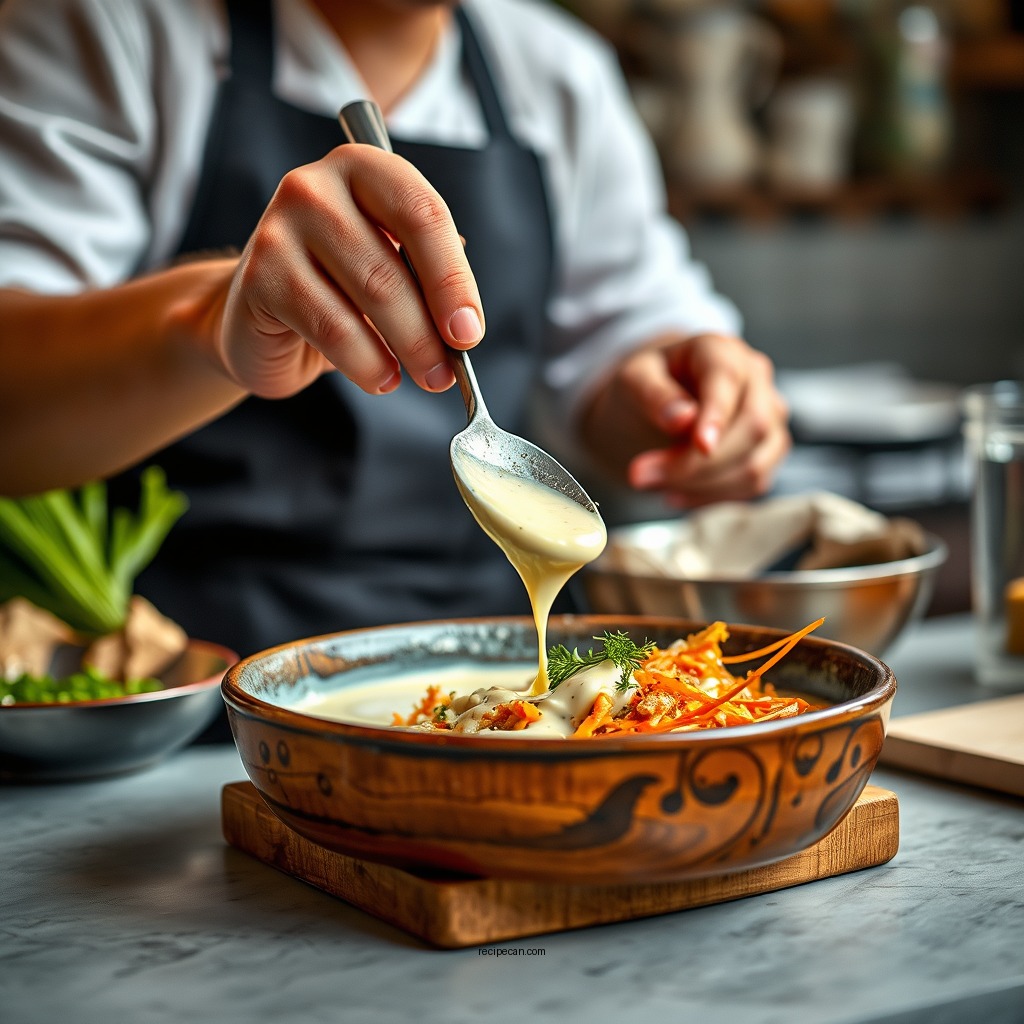 Step-by-Step Preparation Process - creamy garlic sauce recipe