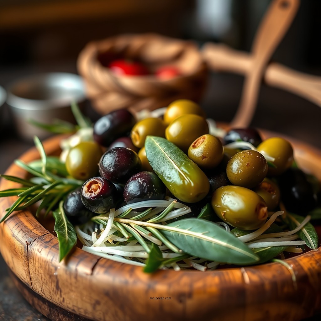 Key Ingredients for Creole Olive Salad - creole olive salad recipe