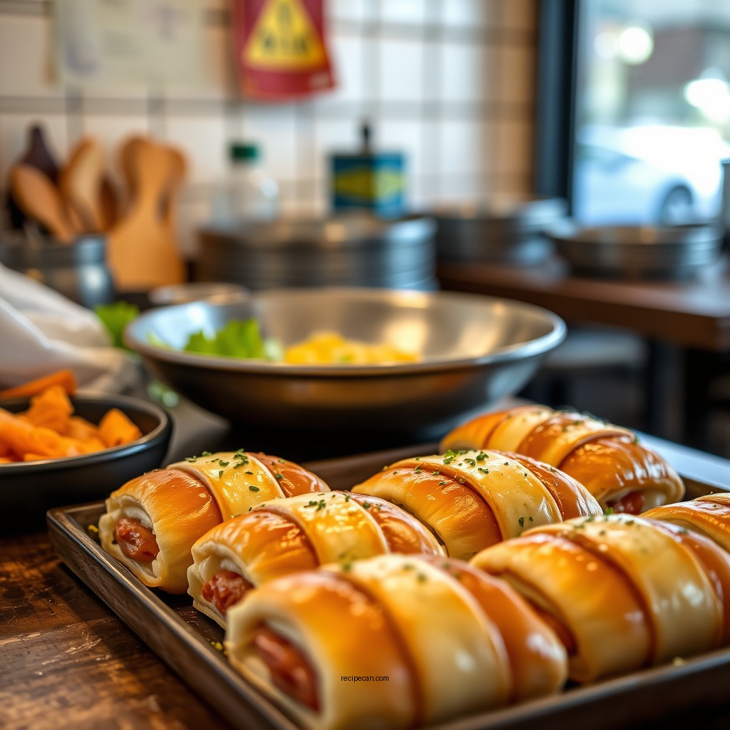 Cheesy Pigs in a Blanket - crescent roll pigs in blanket recipes