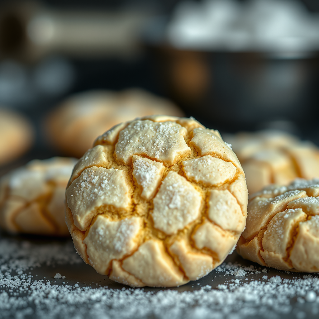 Chilling the Dough - crinkle cookies recipe
