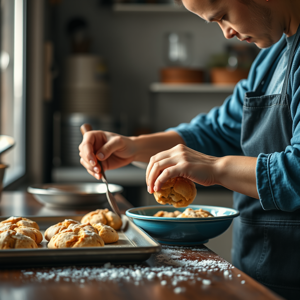 Step-by-Step Preparation - crinkle cookies recipe