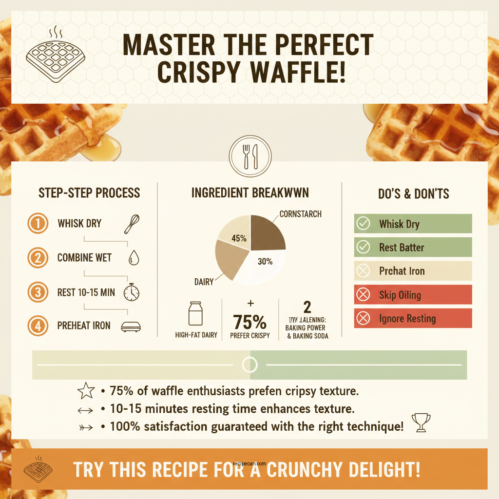 crispiest waffle recipe - Data Infographic and Statistics