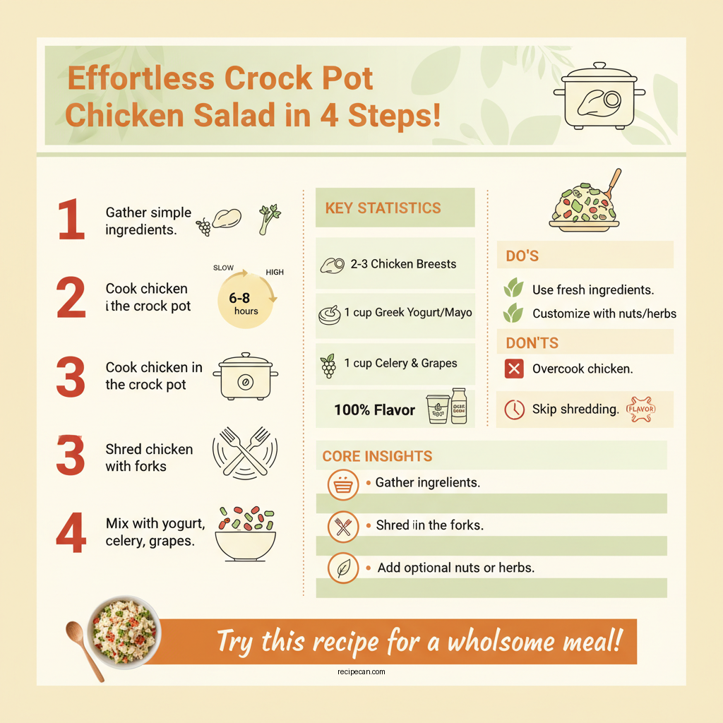 crock pot chicken salad recipe - Data Infographic and Statistics