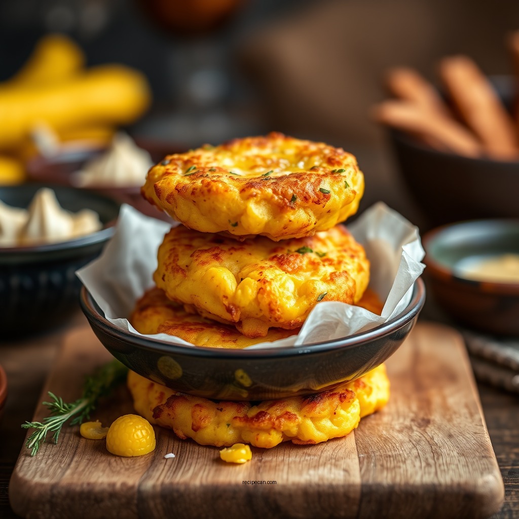 Crookneck Squash and Corn Fritters - crookneck squash recipes