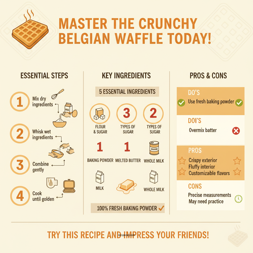 crunchy belgian waffle recipe - Data Infographic and Statistics