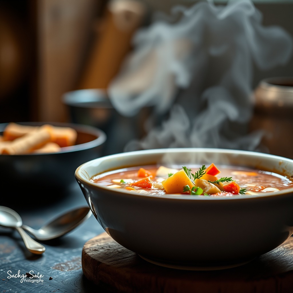 Cooking the Soup - cuban chicken soup recipe