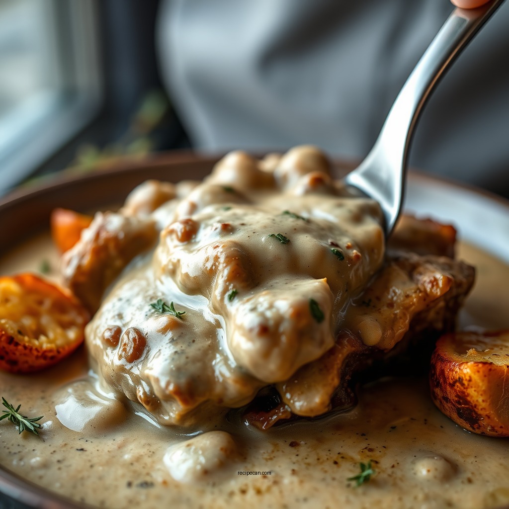 Cube Steak Casserole with Cream of Mushroom Soup - cube steak and cream of mushroom soup recipes