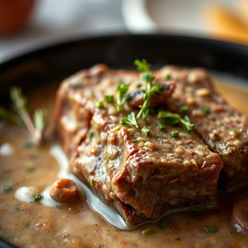 Slow Cooker Cube Steak with Mushroom Soup - cube steak recipes with mushroom soup
