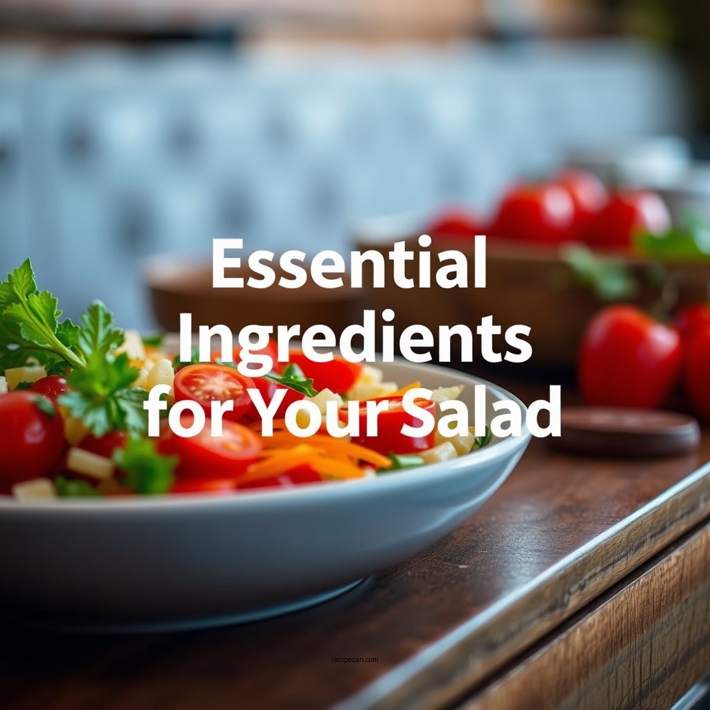 Essential Ingredients for Your Salad - cucina cucina chopped salad recipe