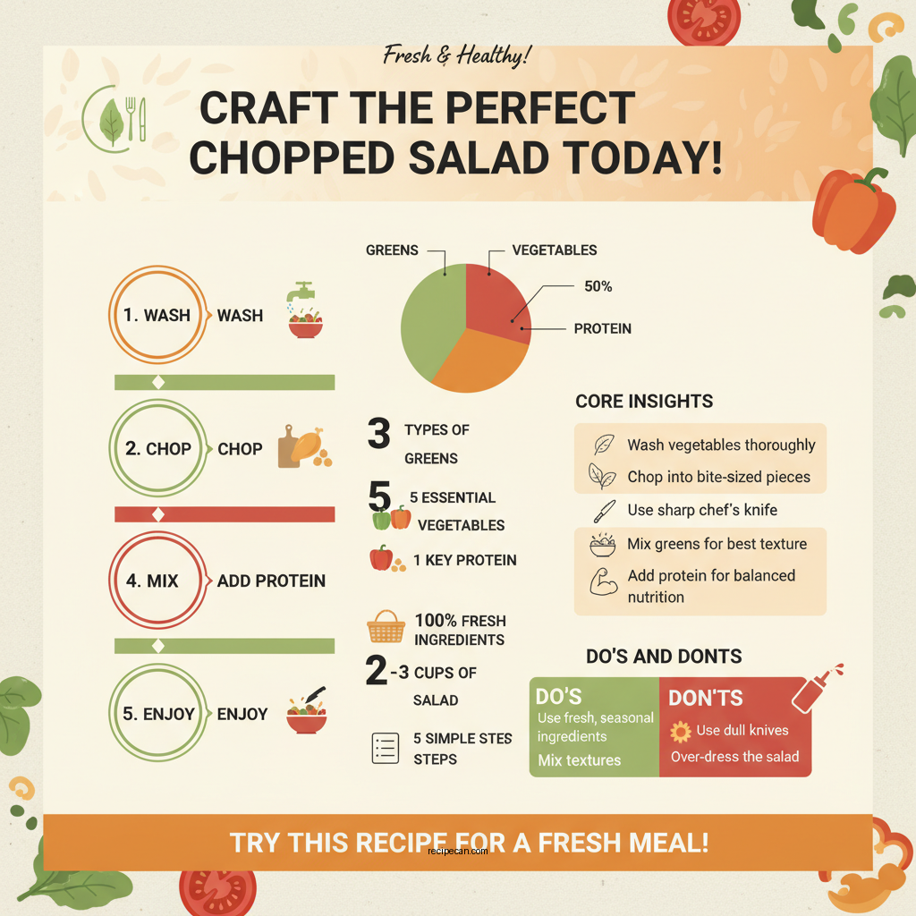 cucina cucina chopped salad recipe - Data Infographic and Statistics