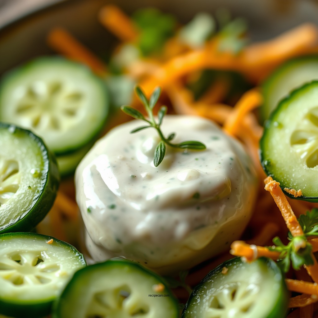 Spicy Cucumber Ranch Dressing - cucumber ranch salad dressing recipes