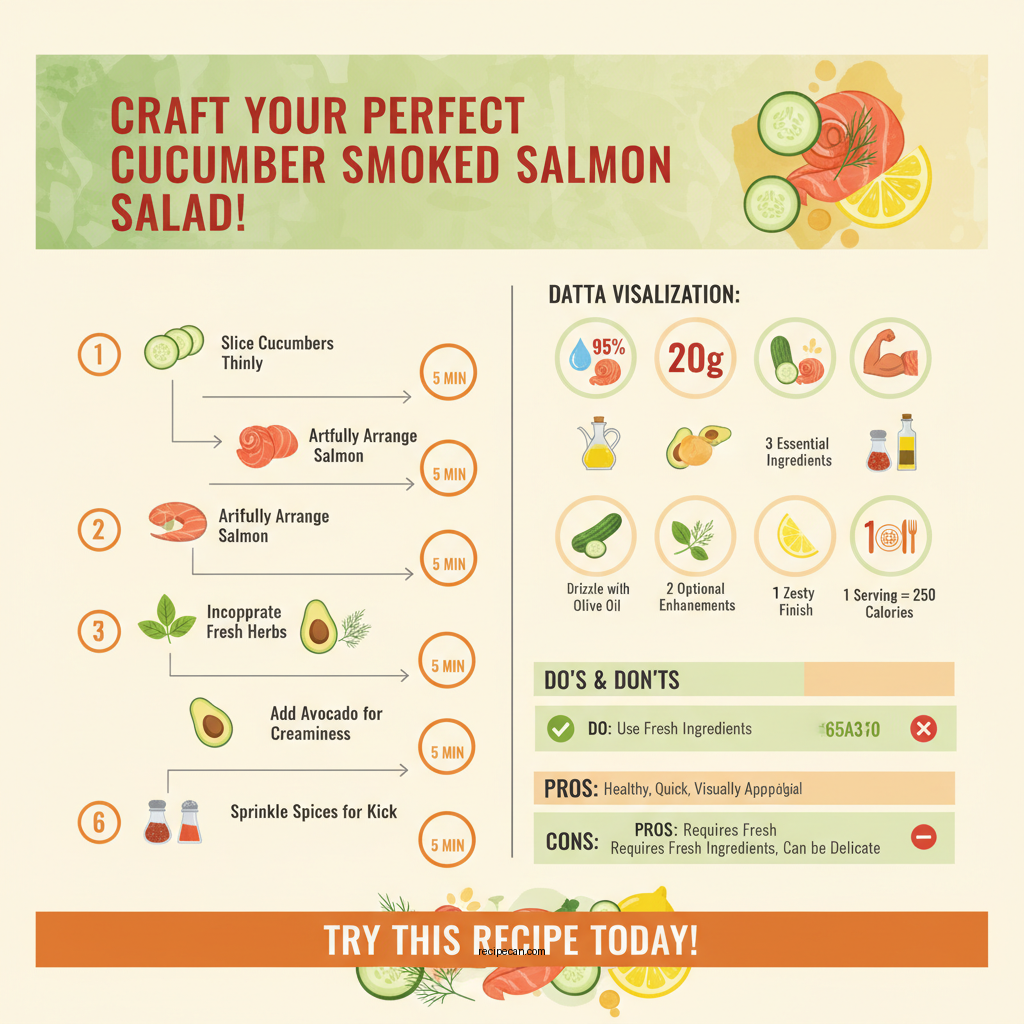 cucumber smoked salmon salad recipe - Data Infographic and Statistics