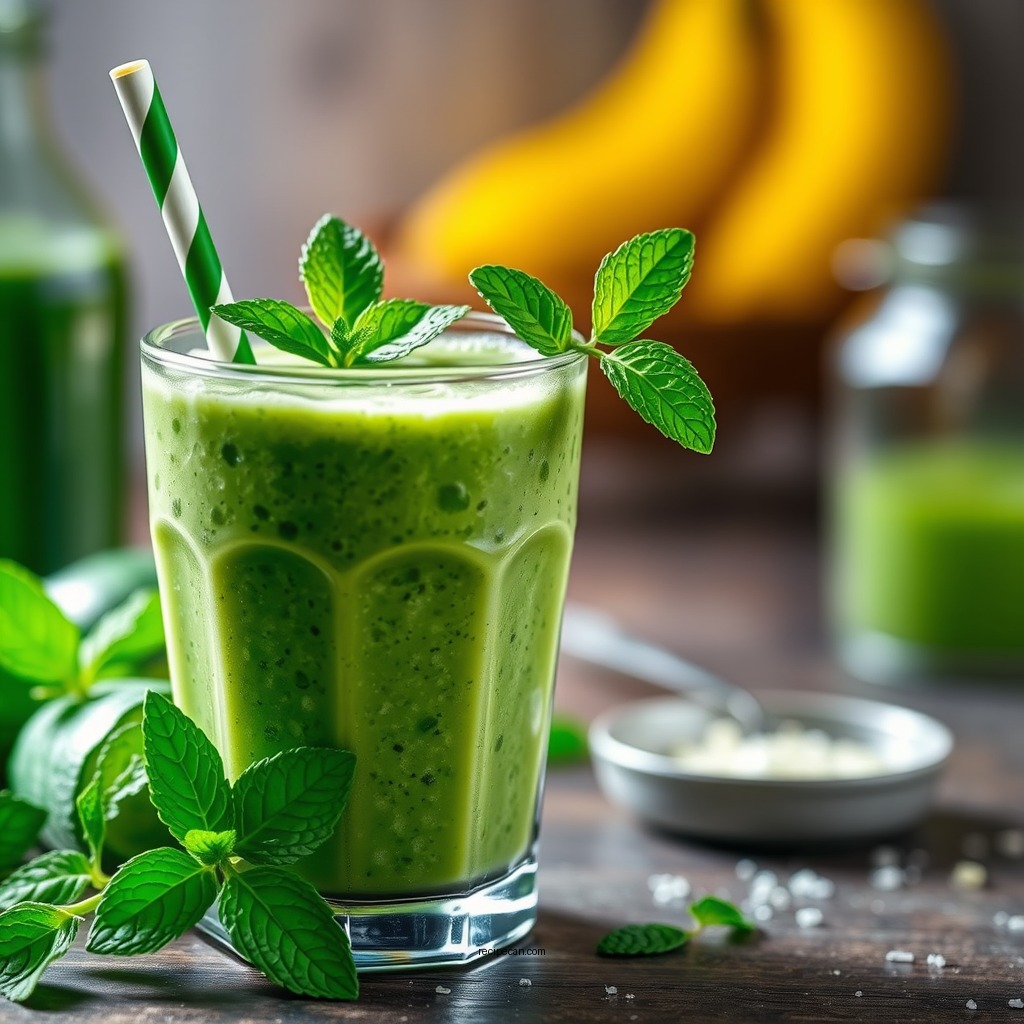 Classic Cucumber and Mint Smoothie - cucumber smoothie recipes