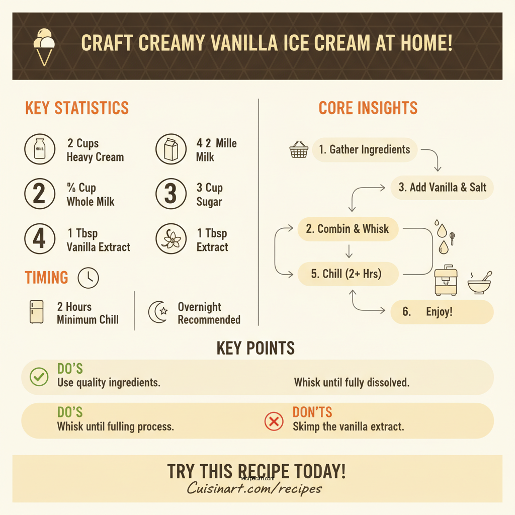 cuisinart 2 qt vanilla ice cream recipe - Data Infographic and Statistics