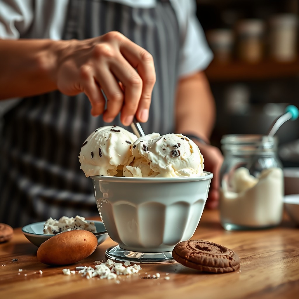 Preparing the Ice Cream Base - cuisinart ice cream maker cookies and cream recipe