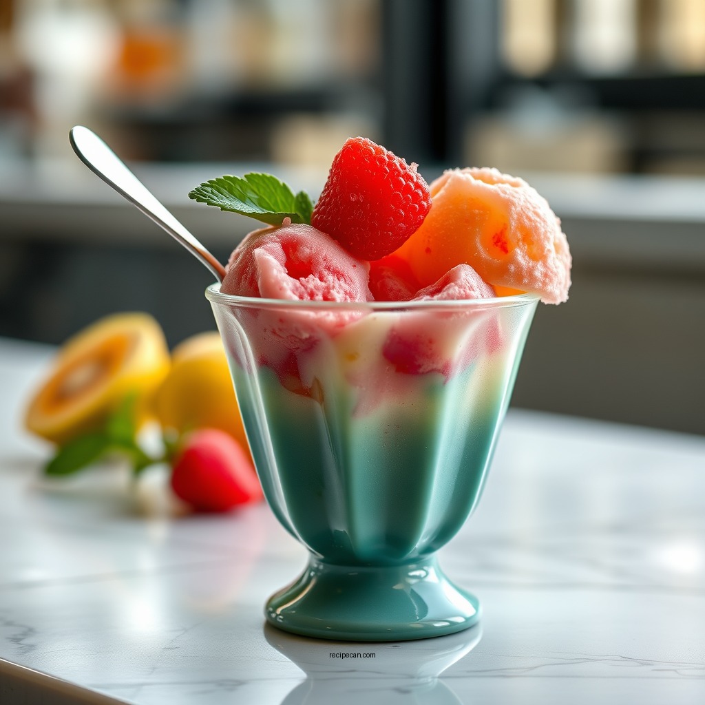 Classic Fruit Sorbet - cuisinart ice cream maker recipes sorbet