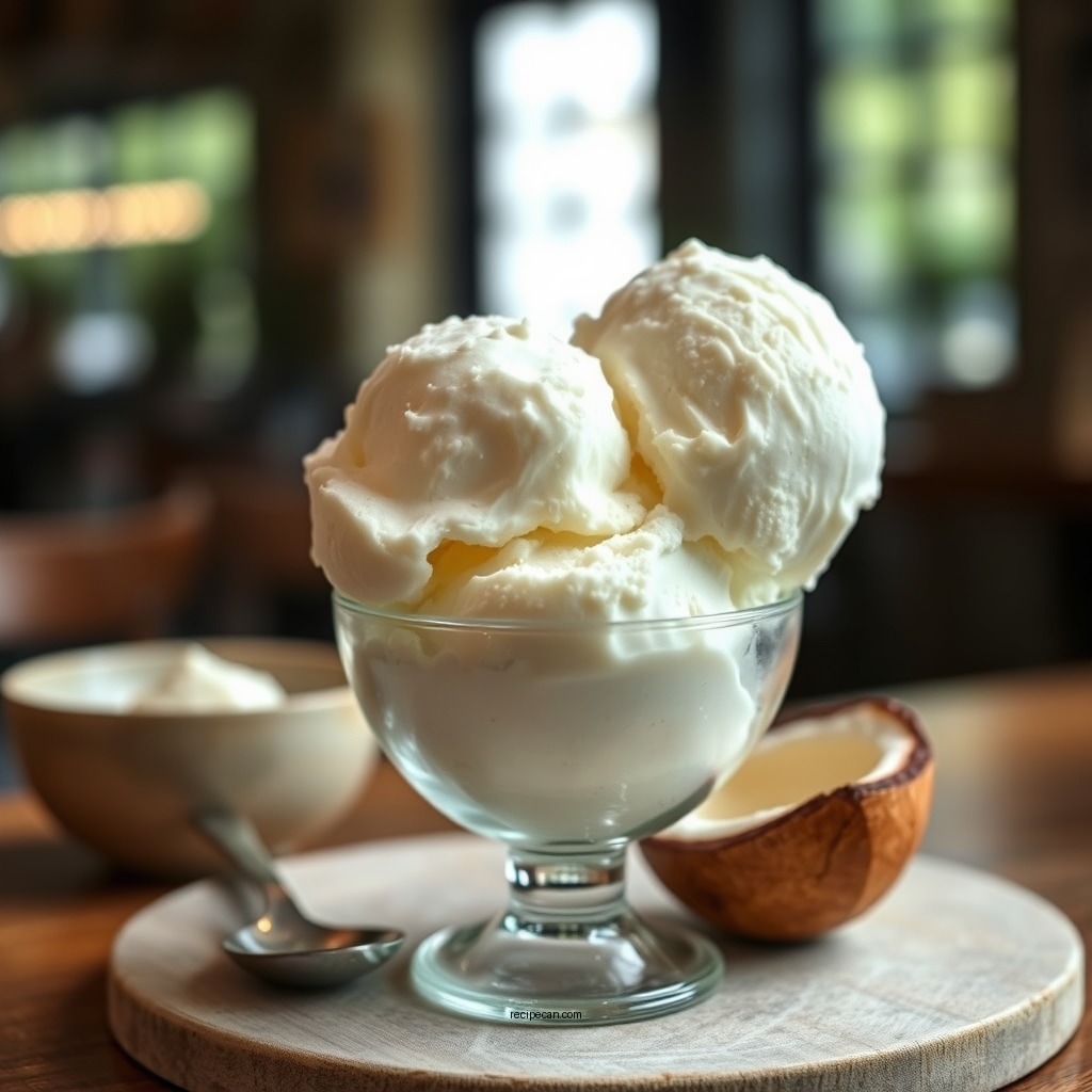 Creamy Coconut Sorbet - cuisinart ice cream maker recipes sorbet