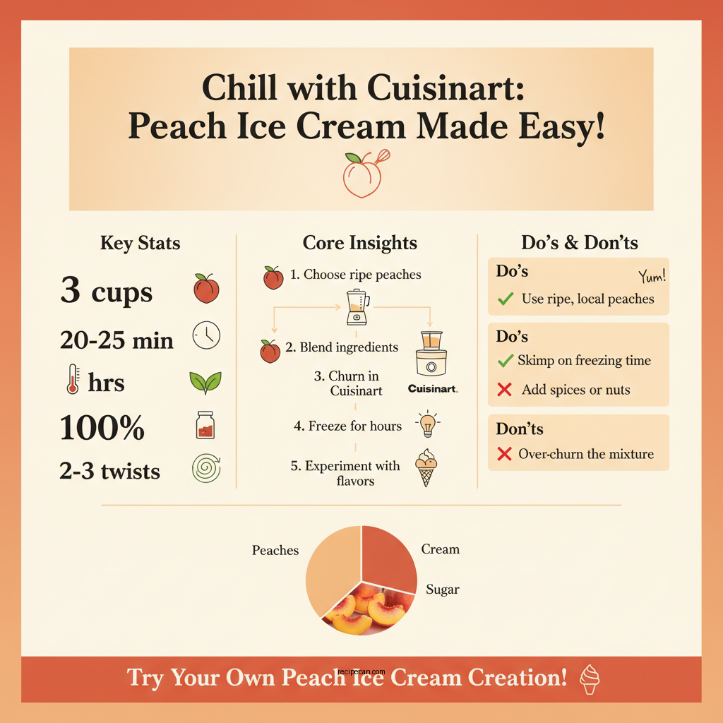 cuisinart ice cream recipes peach - Data Infographic and Statistics