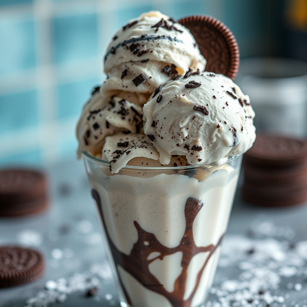 Churning the Ice Cream - cuisinart oreo ice cream recipe