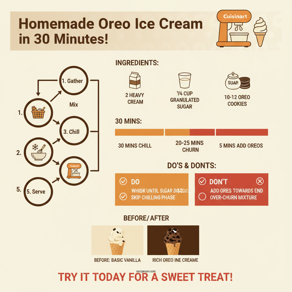 cuisinart oreo ice cream recipe - Data Infographic and Statistics