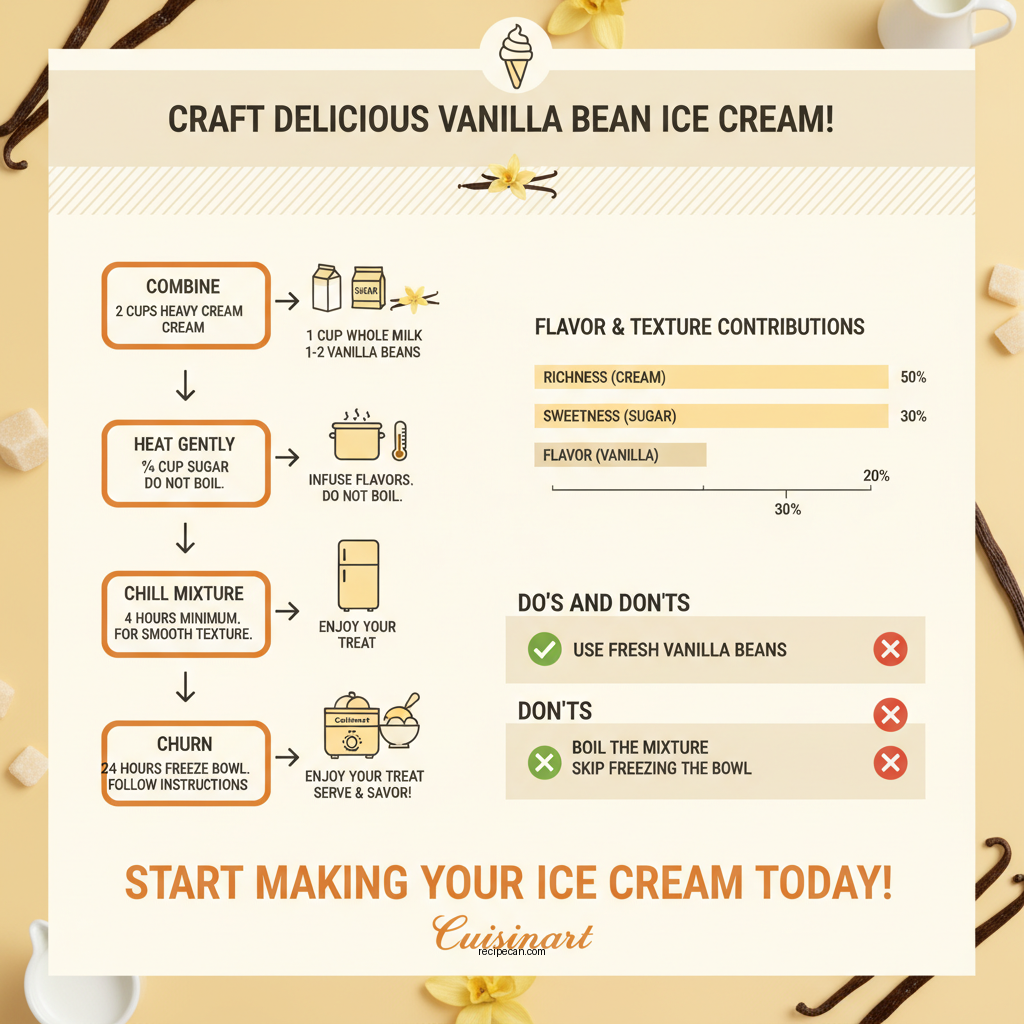 cuisinart vanilla bean ice cream recipe - Data Infographic and Statistics