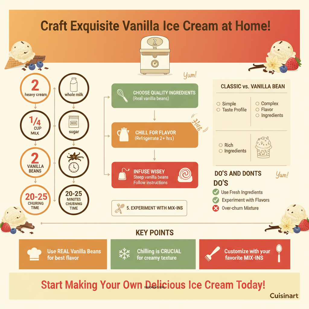 cuisinart vanilla ice cream recipes - Data Infographic and Statistics