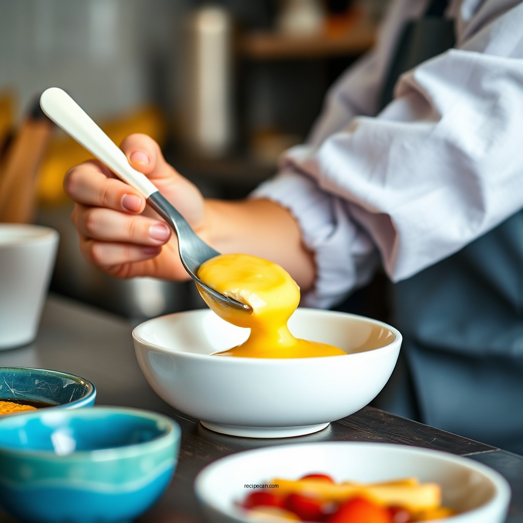 Step-by-Step Instructions - custard and banana recipe