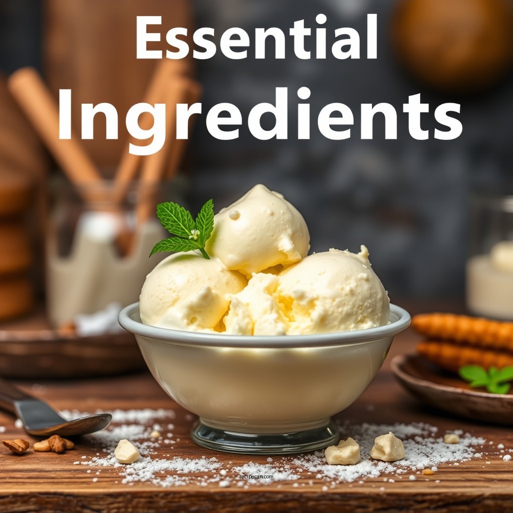 Essential Ingredients - custard based ice cream recipe