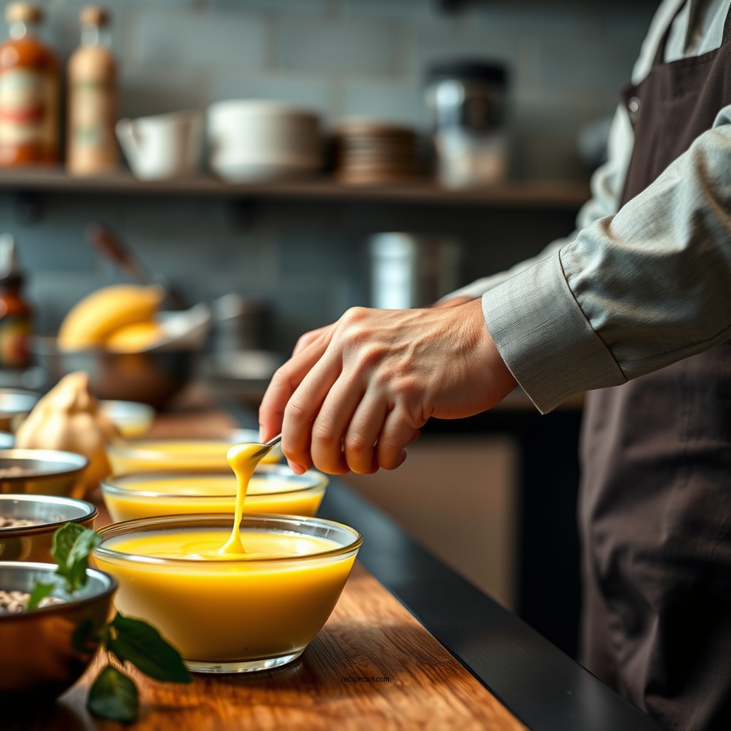Step-by-Step Custard Preparation - custard based ice cream recipe