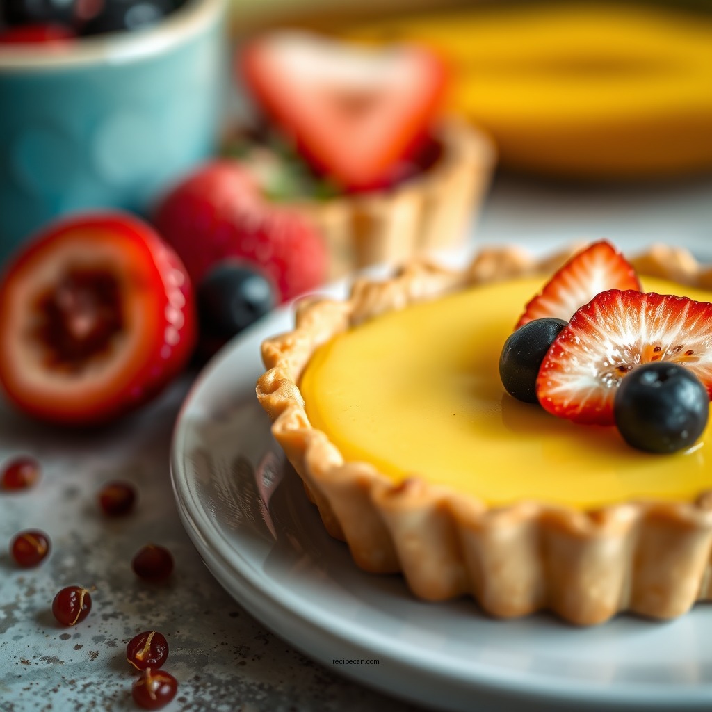 Fruit Tart with Custard Filling - custard dessert recipes