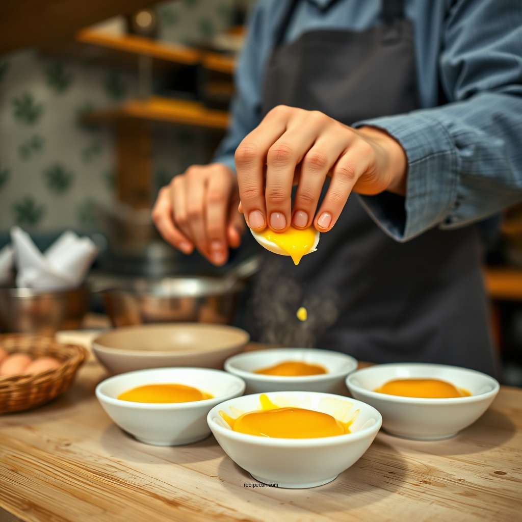 Preparation Steps - custard eggs recipe